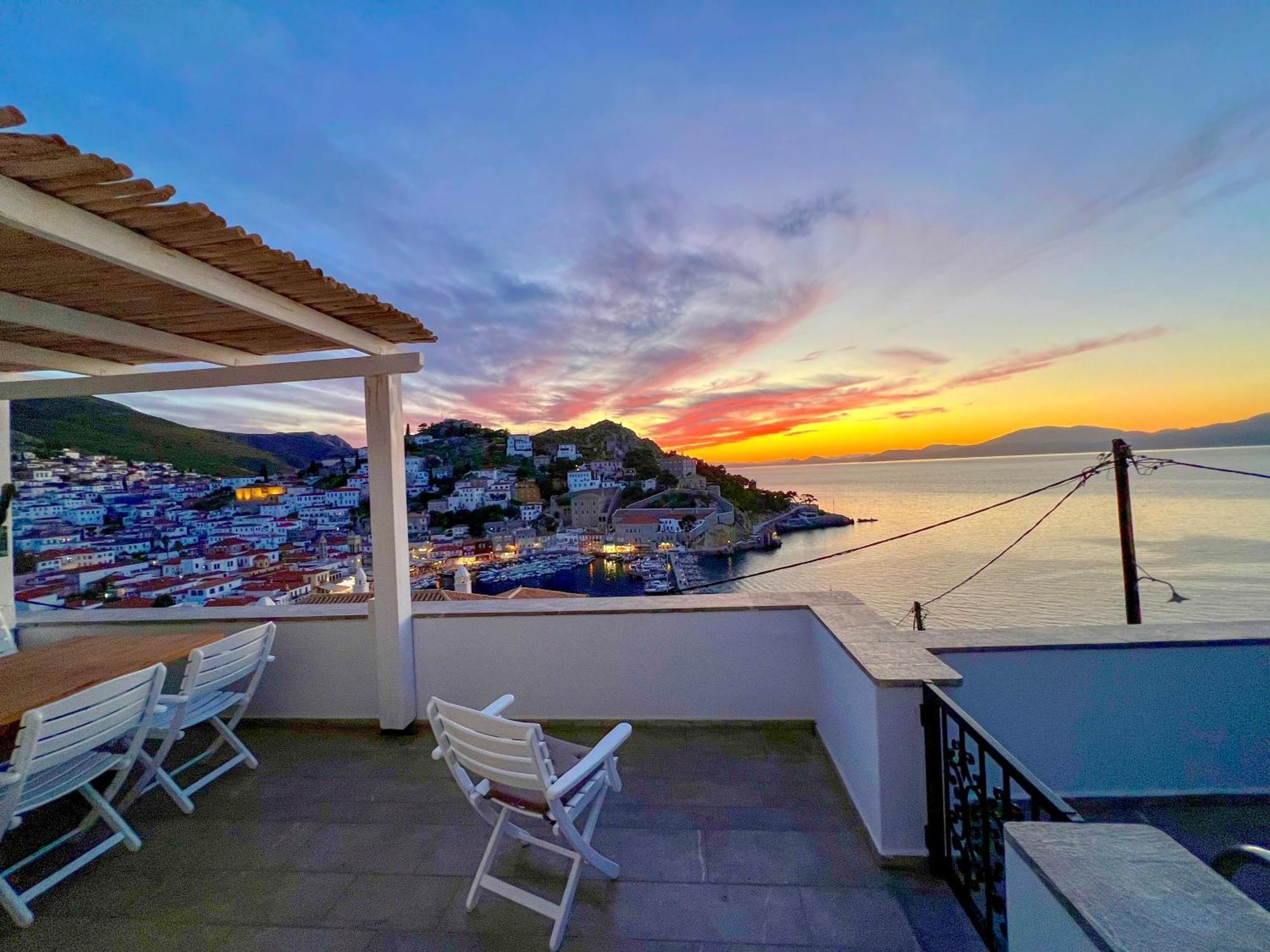 Villa Sunset Đảo Hydra Ngoại thất bức ảnh